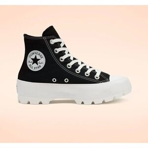 Converse Lugged Women's Black and White High-Top Sneakers